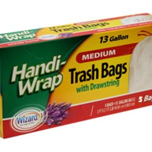 Handi-Wrap Trash Bag White-15ct 12/13g Roll #HW69977