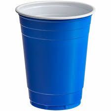 16ct Plastic Cups Blue 48X16oz #CN90052