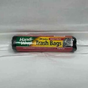 Handi-Wrap Trash Bag Black-12ct 12/26g Roll #HW69978